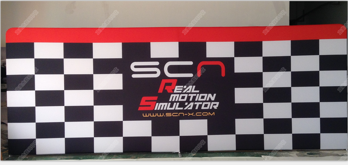 快幕秀廠家寬幅熱轉(zhuǎn)印展會(huì)背景墻